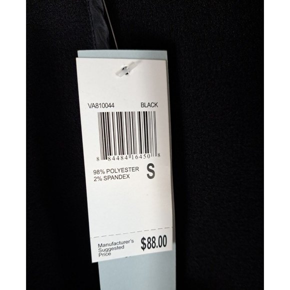 Womens Joan Vass Blazer NWT NEW Black Open Front Lightweight Career Small - Picture 6 of 6